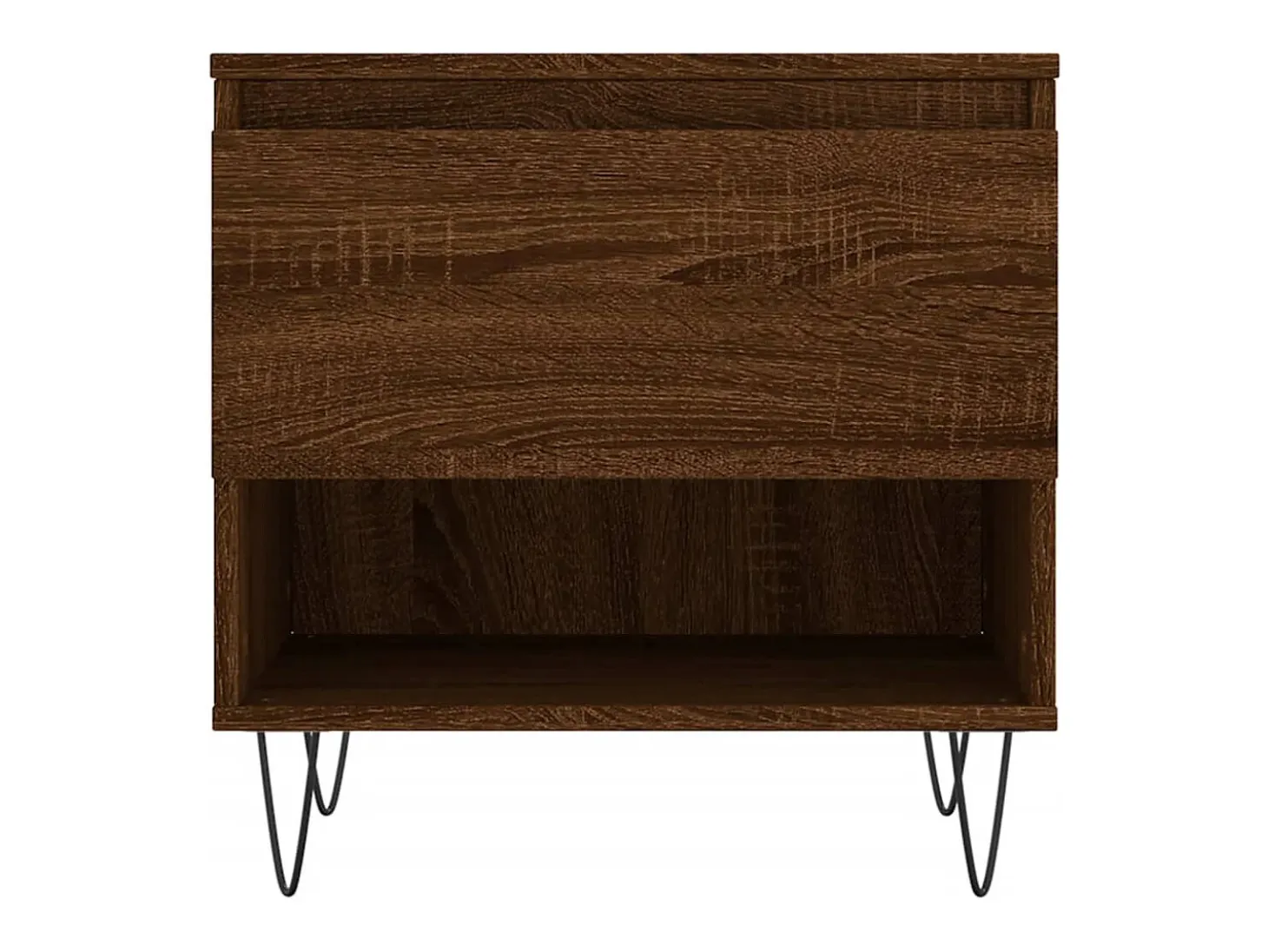 Conjunto de 2 Mesas de Centro | Mesa de apoio | Mesa de café 50x46x50 cm deriv. madeira carvalho castanho