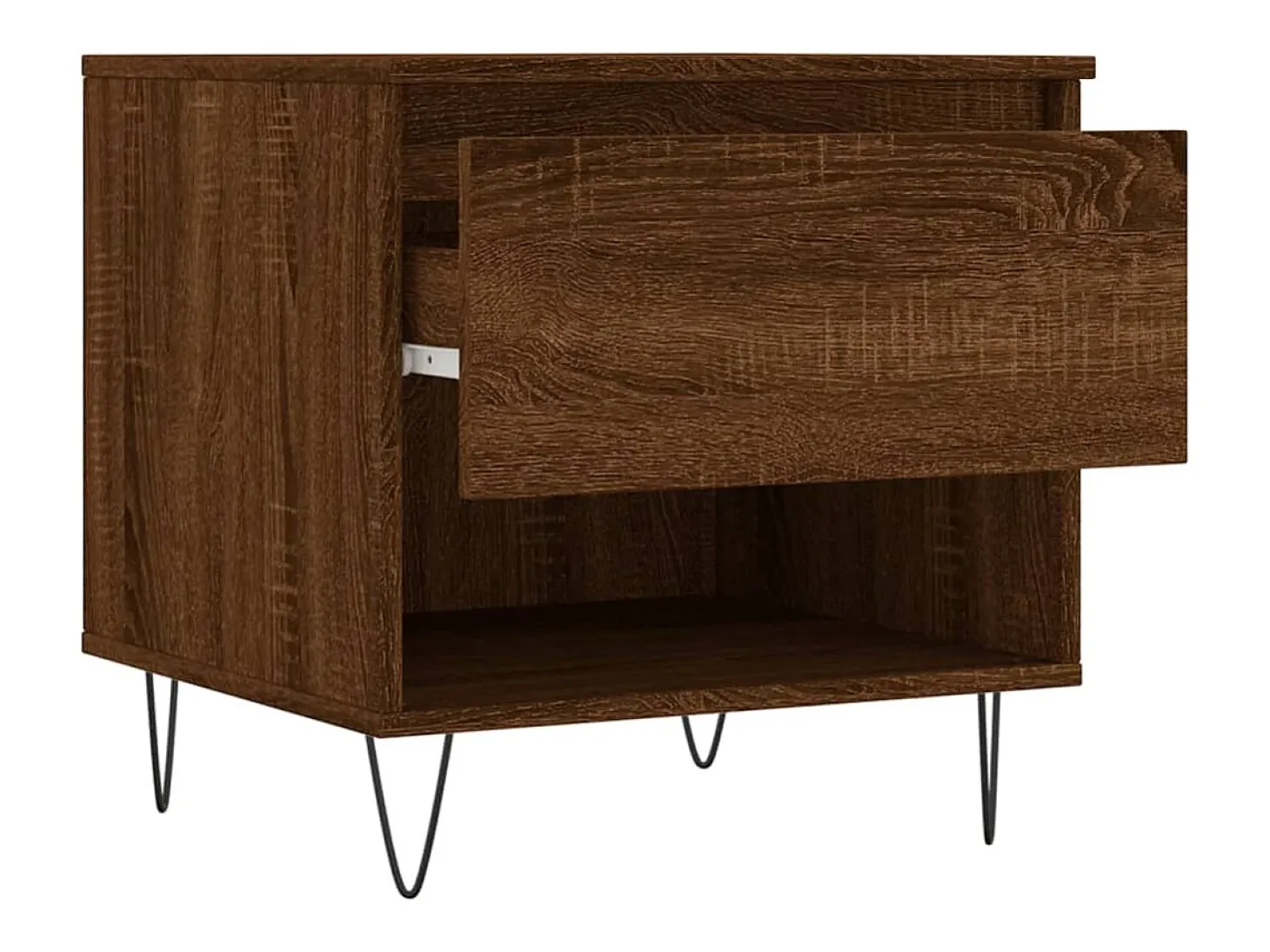 Conjunto de 2 Mesas de Centro | Mesa de apoio | Mesa de café 50x46x50 cm deriv. madeira carvalho castanho