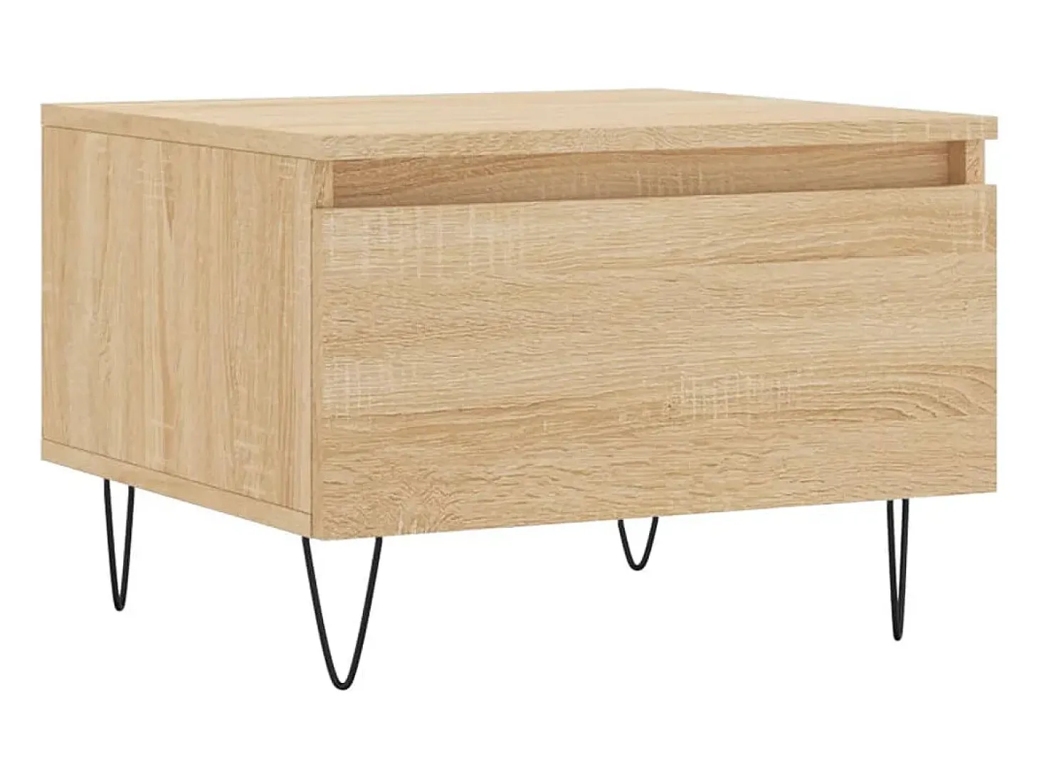 Conjunto de 2 Mesas de Centro | Mesa de apoio | Mesa de café 50x46x35cm deriv. madeira carvalho sonoma
