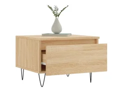 Conjunto de 2 Mesas de Centro | Mesa de apoio | Mesa de café 50x46x35cm deriv. madeira carvalho sonoma