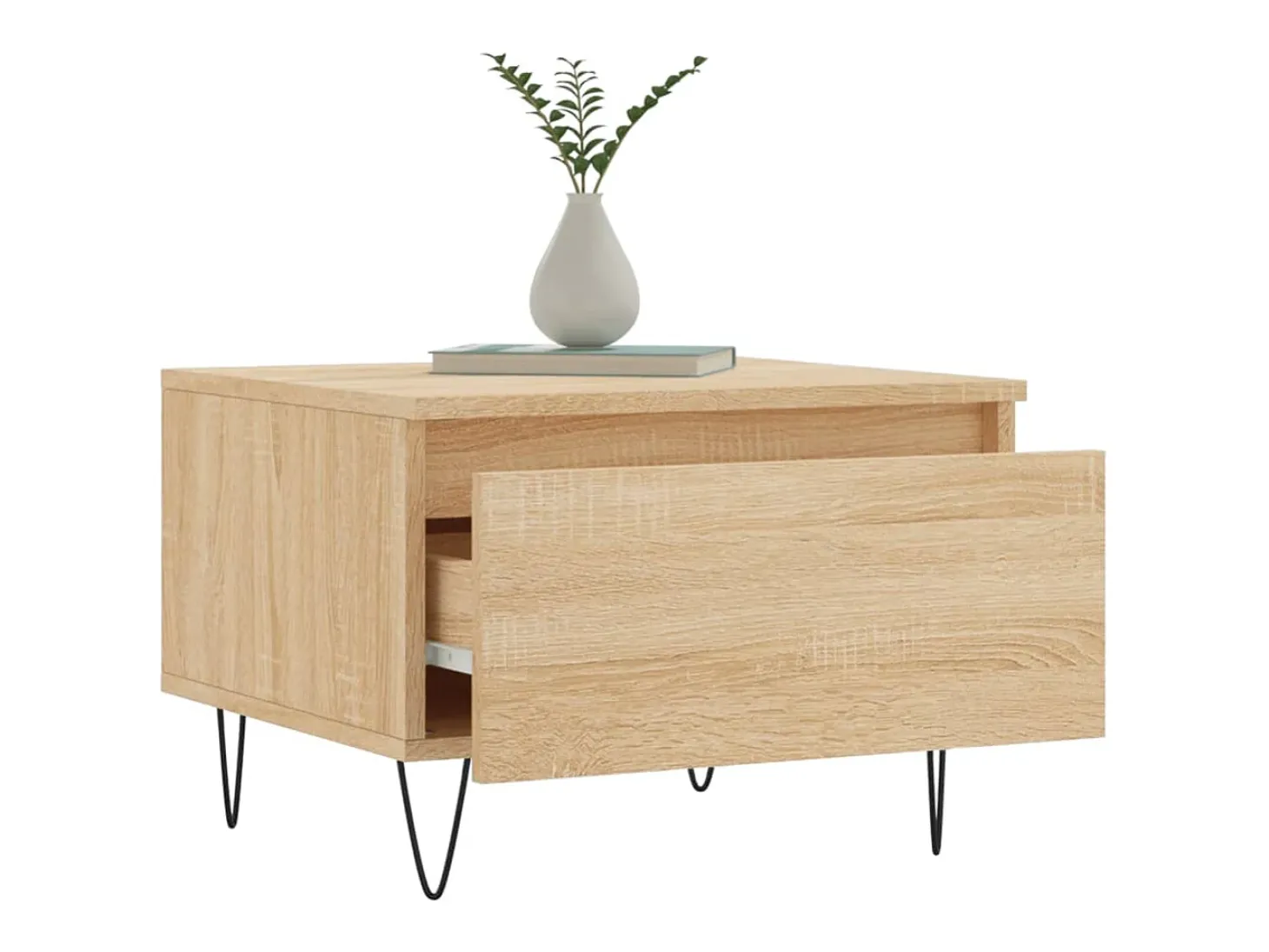 Conjunto de 2 Mesas de Centro | Mesa de apoio | Mesa de café 50x46x35cm deriv. madeira carvalho sonoma