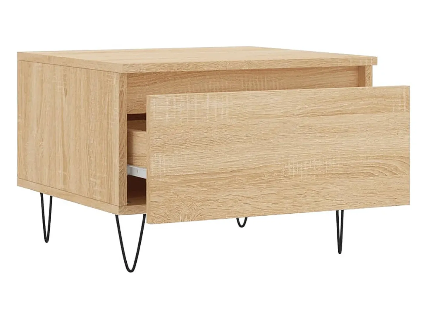Conjunto de 2 Mesas de Centro | Mesa de apoio | Mesa de café 50x46x35cm deriv. madeira carvalho sonoma