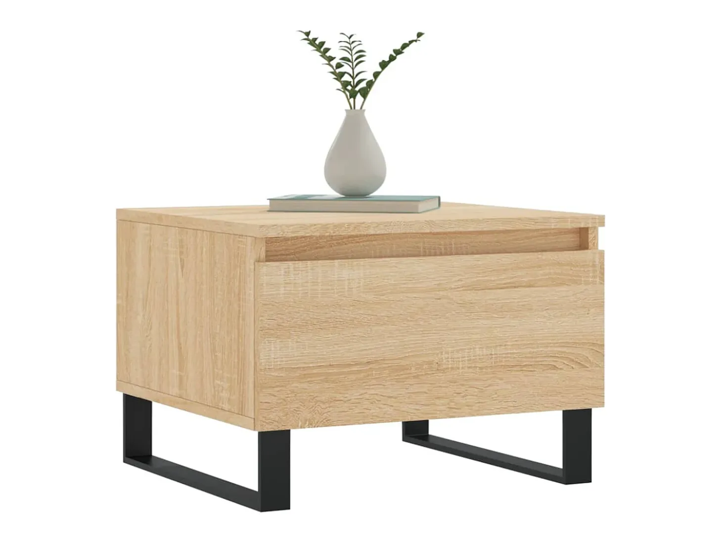 Conjunto de 2 Mesas de Centro | Mesa de apoio | Mesa de café 50x46x35cm deriv. madeira carvalho sonoma