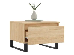 Conjunto de 2 Mesas de Centro | Mesa de apoio | Mesa de café 50x46x35cm deriv. madeira carvalho sonoma