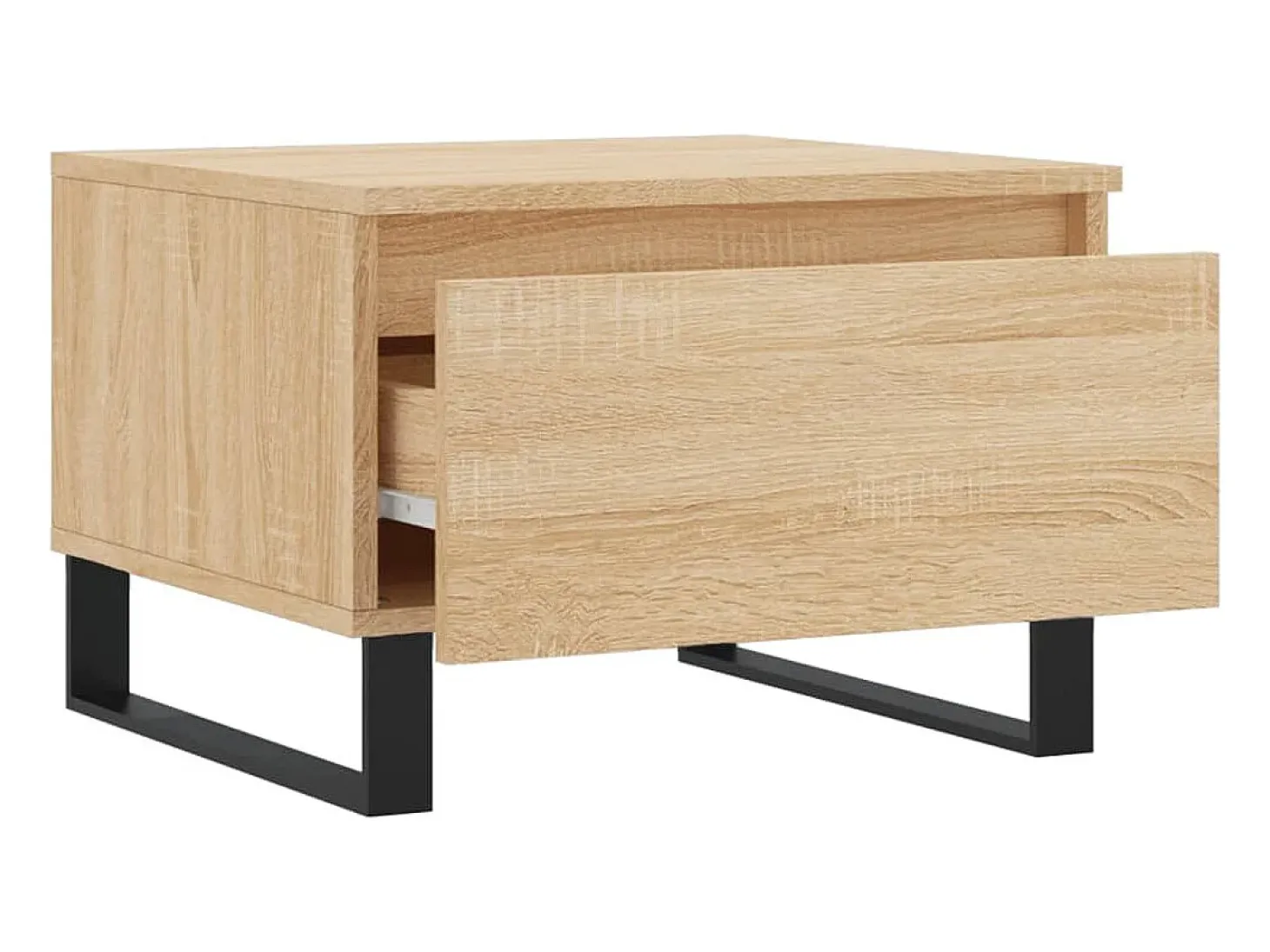 Conjunto de 2 Mesas de Centro | Mesa de apoio | Mesa de café 50x46x35cm deriv. madeira carvalho sonoma
