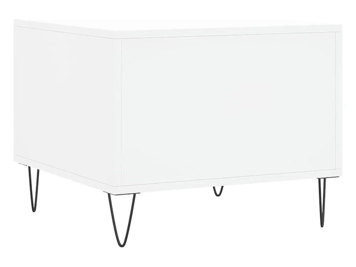 Conjunto de 2 Mesas de Centro | Mesa de apoio | Mesa de café 50x50x40 cm madeira processada branco