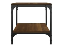 Conjunto de 2 Mesas de Centro | Mesa de apoio | Mesa de café derivados madeira carvalho castanho