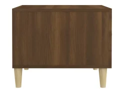 Conjunto de 2 Mesas de Centro | Mesa de apoio 50x50x40 cm madeira proc. carvalho castanho
