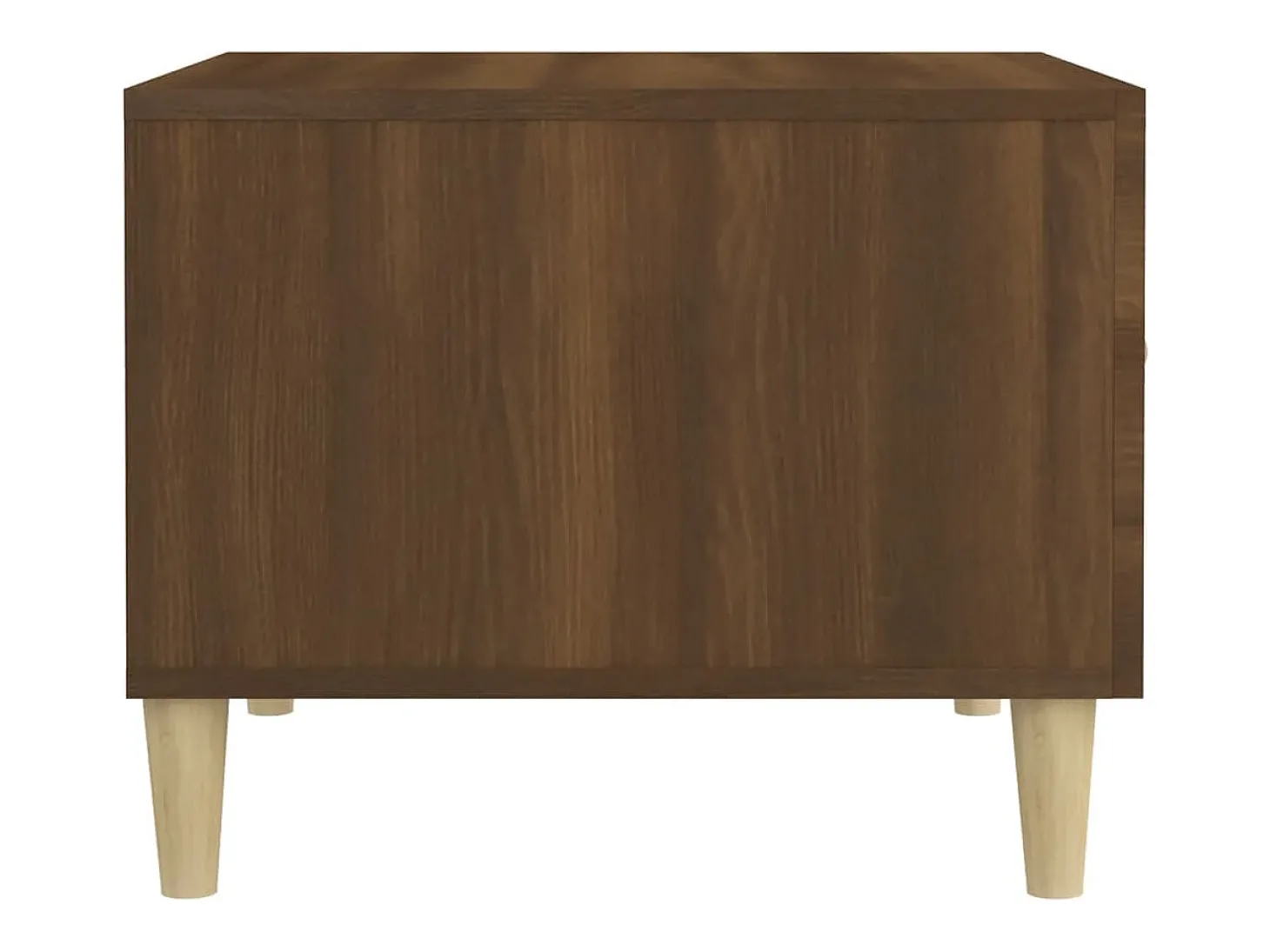 Conjunto de 2 Mesas de Centro | Mesa de apoio 50x50x40 cm madeira proc. carvalho castanho