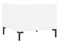 Conjunto de 2 Mesas de Centro | Mesa de apoio | Mesa de café 50x50x40 cm madeira processada branco