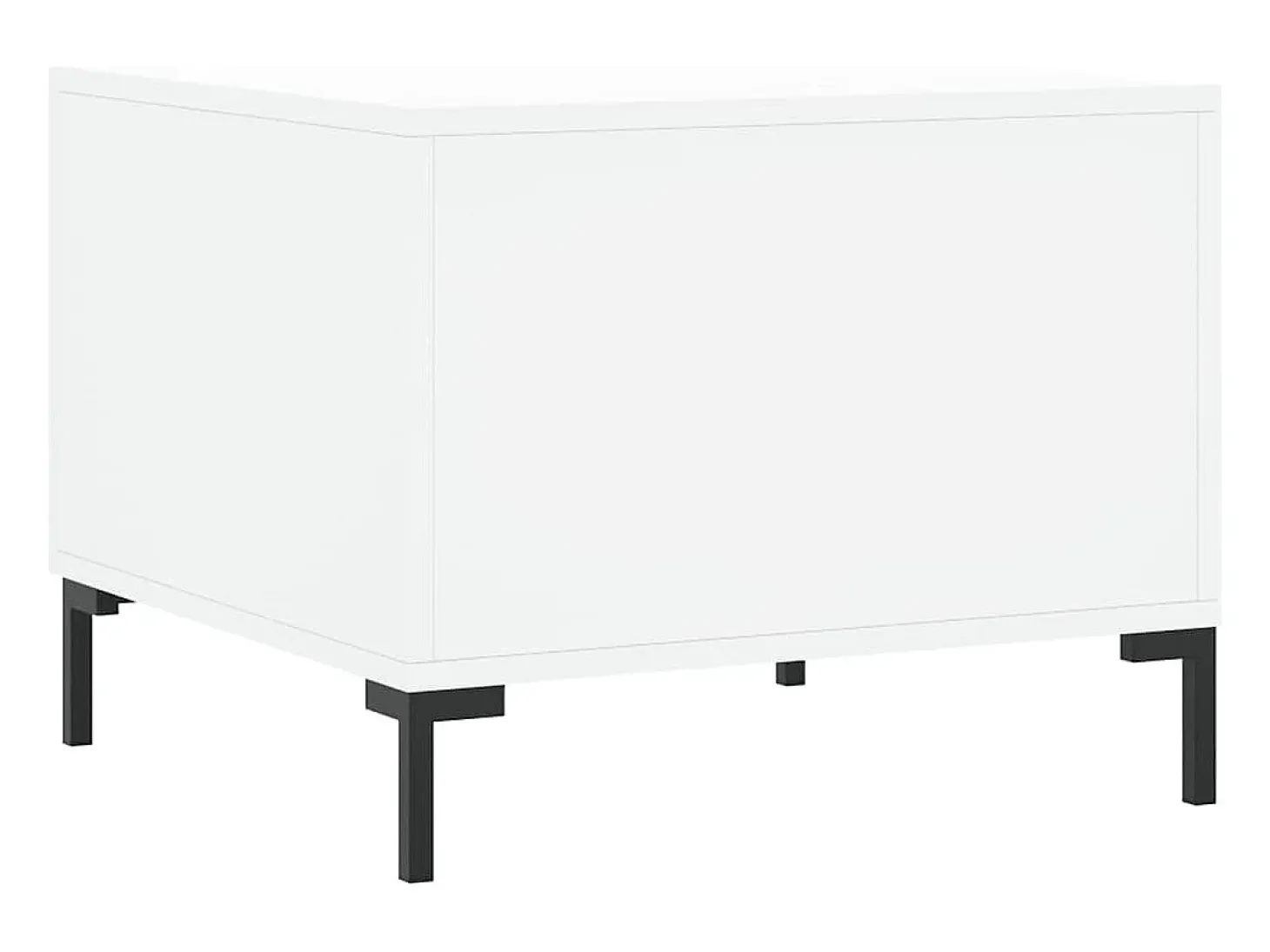 Conjunto de 2 Mesas de Centro | Mesa de apoio | Mesa de café 50x50x40 cm madeira processada branco