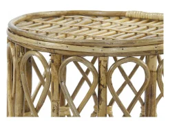 Conjunto de 3 mesas em vime natural DKD Home Decor - Elegância e versatilidade para o seu interior