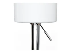 Conjunto de 2 peças de banco de bar branco 33x33x92