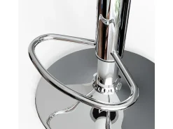 Conjunto de 2 peças de banco de bar cinza 33x33x92
