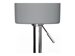 Conjunto de 2 peças de banco de bar cinza 33x33x92