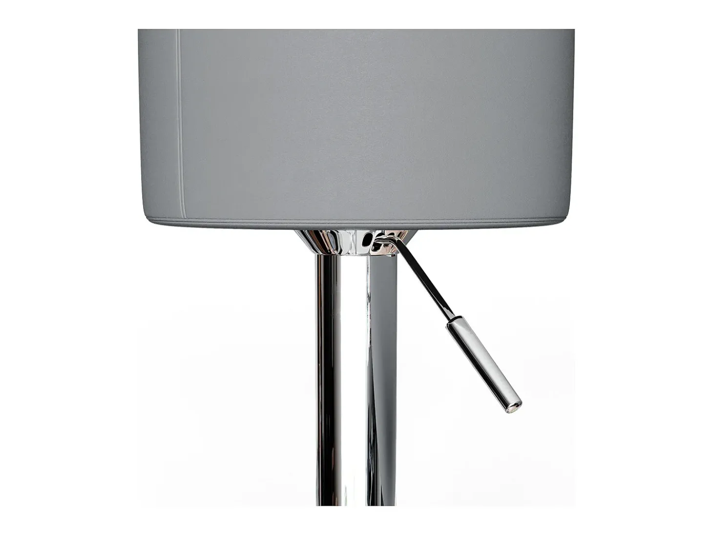 Conjunto de 2 peças de banco de bar cinza 33x33x92