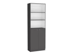 Conjunto de 3 peças de melamina para escritório em casa com prateleiras , 180.6 cm X 170.6 cm X 29.9 cm , Multicolor