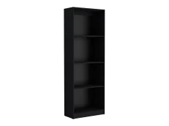 Conjunto de 3 peças de melamina para escritório em casa com prateleiras , 180.6 cm X 188.4 cm X 29.9 cm , Preto