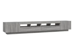 Conjunto de 3 peças Sonoma Grey para sala de estar/guarda-roupa/suporte para TV com luzes LED 02_0025343