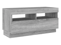 Conjunto de 3 peças Sonoma Grey para sala de estar/guarda-roupa/suporte para TV com luzes LED 02_0025343