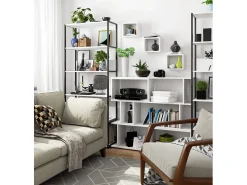 Conjunto de 3 Prateleiras Suspensas 25x25cm Brancas - Montagem Fácil