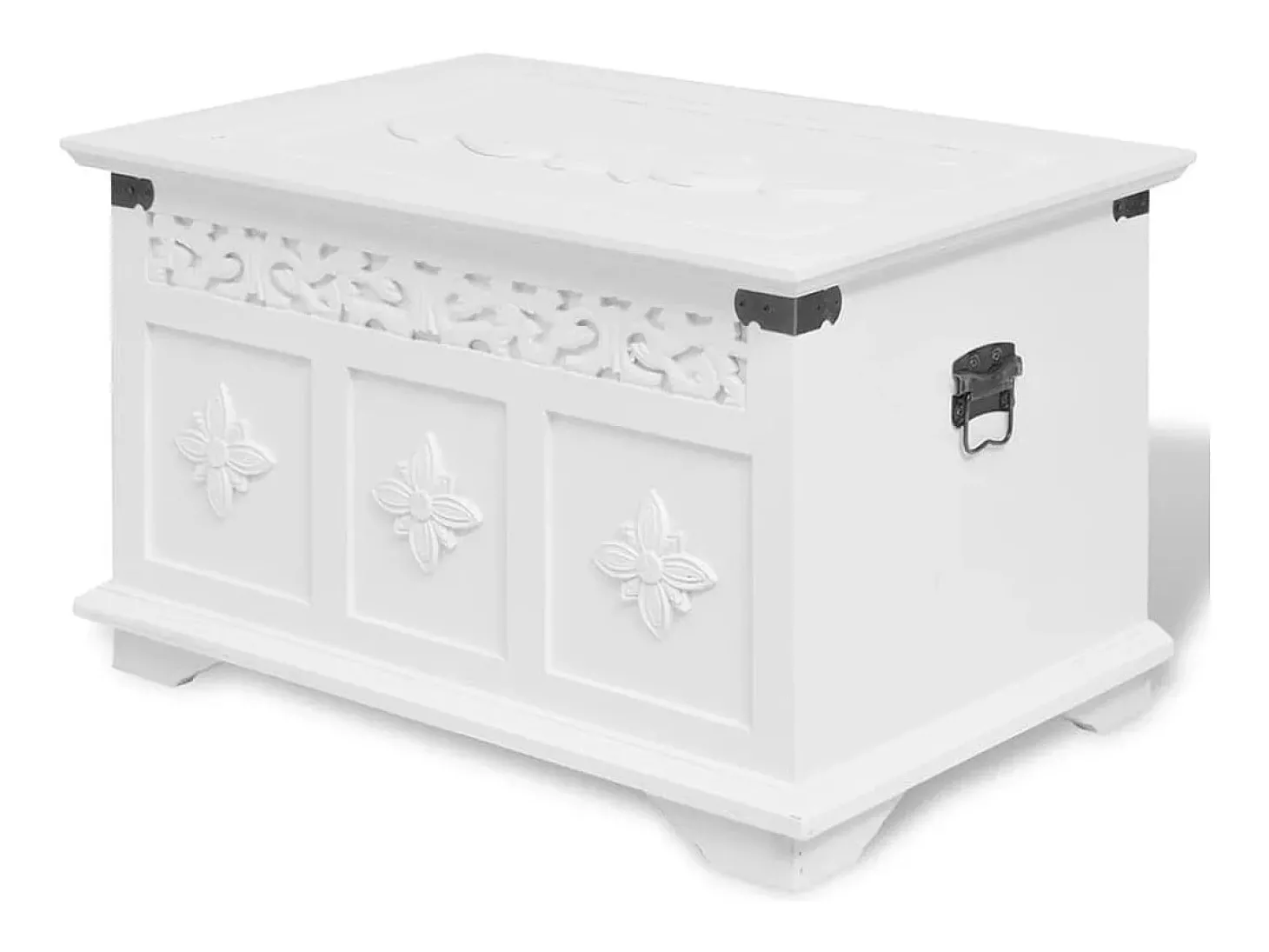 Conjunto de arcas de arrumação 2 pcs branco PT580638