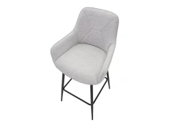 CONJUNTO DE BANCO DE BAR CINZA 2 PCS CM 55X55X109