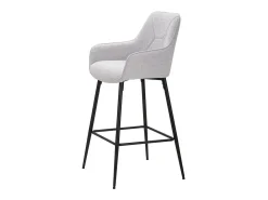 CONJUNTO DE BANCO DE BAR CINZA 2 PCS CM 55X55X109