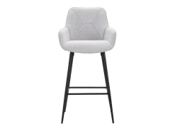 CONJUNTO DE BANCO DE BAR CINZA 2 PCS CM 55X55X109