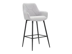 CONJUNTO DE BANCO DE BAR CINZA 2 PCS CM 55X55X109