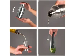 Conjunto de coquetéis 3 peças Vacuvin - Acessórios indispensáveis para amantes de coquetéis