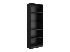 Conjunto de estante de escritório em melamina de 3 peças com prateleiras, 180.6 cm X 188.4 cm X 29.9 cm , Preto