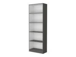 Conjunto de estante de escritório em melamina de 3 peças com prateleiras e 2 portas, 180.6 cm X 188.4 cm X 29.9 cm, Multicolor