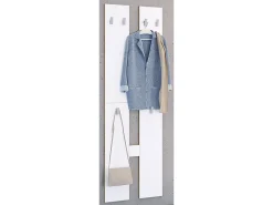 Conjunto de guarda-roupa de madeira VCM | Móveis de piso | Dimensões por painel: A. 140 x L. 57 x P. 2 cm | yes Painel 4 ganchos - Salia M (Branco)