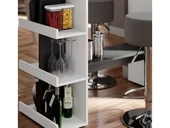 Conjunto de mesa de bar branco 108x50x103 dana