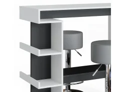 Conjunto de mesa de bar branco 108x50x103 dana