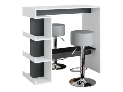 Conjunto de mesa de bar branco 108x50x103 dana