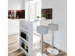 Conjunto de mesa de bar branco 57x117x106