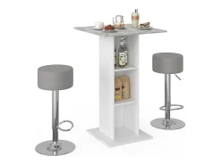 Conjunto de mesa de bar betão 70x70x109 rodeo