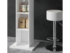 Conjunto de mesa de bar branco 70x70x109 rodeo
