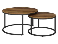 Conjunto de mesa de centro madeira 77x40x40 montreal