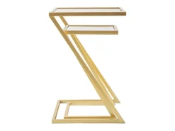 Conjunto de Mesas Auxiliares VKH562, Ouro, 40x40x60 cm, Kendra Home