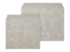 Conjunto de Mesas Auxiliares Prague, Cinzento, 40x40x36 cm, Kendra Home