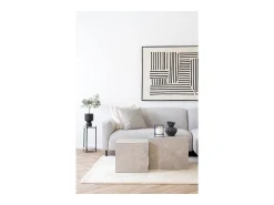 Conjunto de Mesas Auxiliares Prague, Cinzento, 40x40x36 cm, Kendra Home