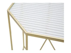Conjunto de Mesas Auxiliares VKH598, Ouro, 50x46x100 cm, Kendra Home
