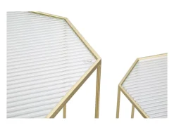 Conjunto de Mesas Auxiliares VKH598, Ouro, 50x46x100 cm, Kendra Home