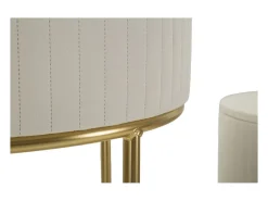 Conjunto de Mesas Auxiliares VKH772, Bege, 50x50x90 cm, Kendra Home