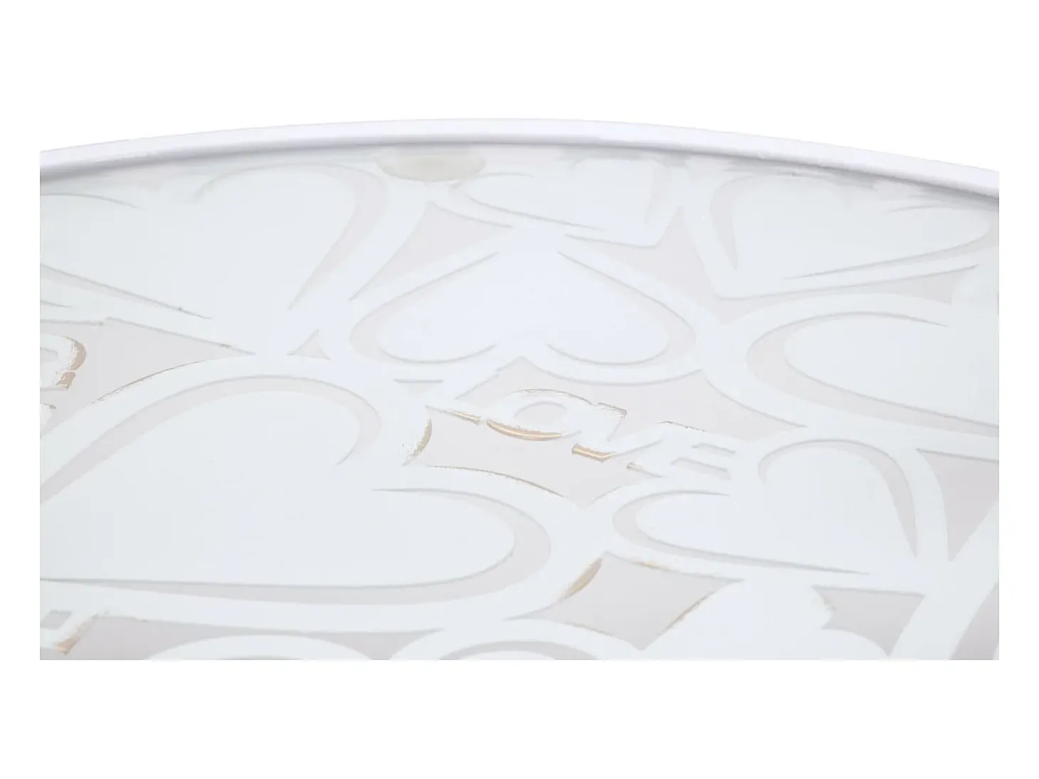 Conjunto de Mesas Auxiliares VKH556, Branco, 43x43x60 cm, Kendra Home
