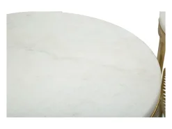 Conjunto de Mesas Auxiliares Gogli, Ouro, 35x35x65,5 cm, Kendra Home