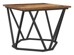 Conjunto de mesas de apoio 2 pcs Madeira recuperada